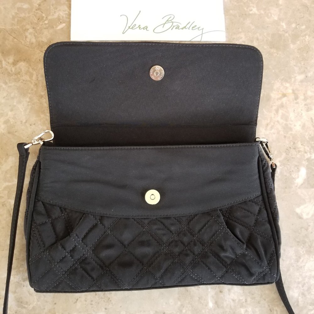 Like NEW Vera Bradley Quilted Microfiber Convertible Clutch Shoulder Crossbody - Picture 6 of 12